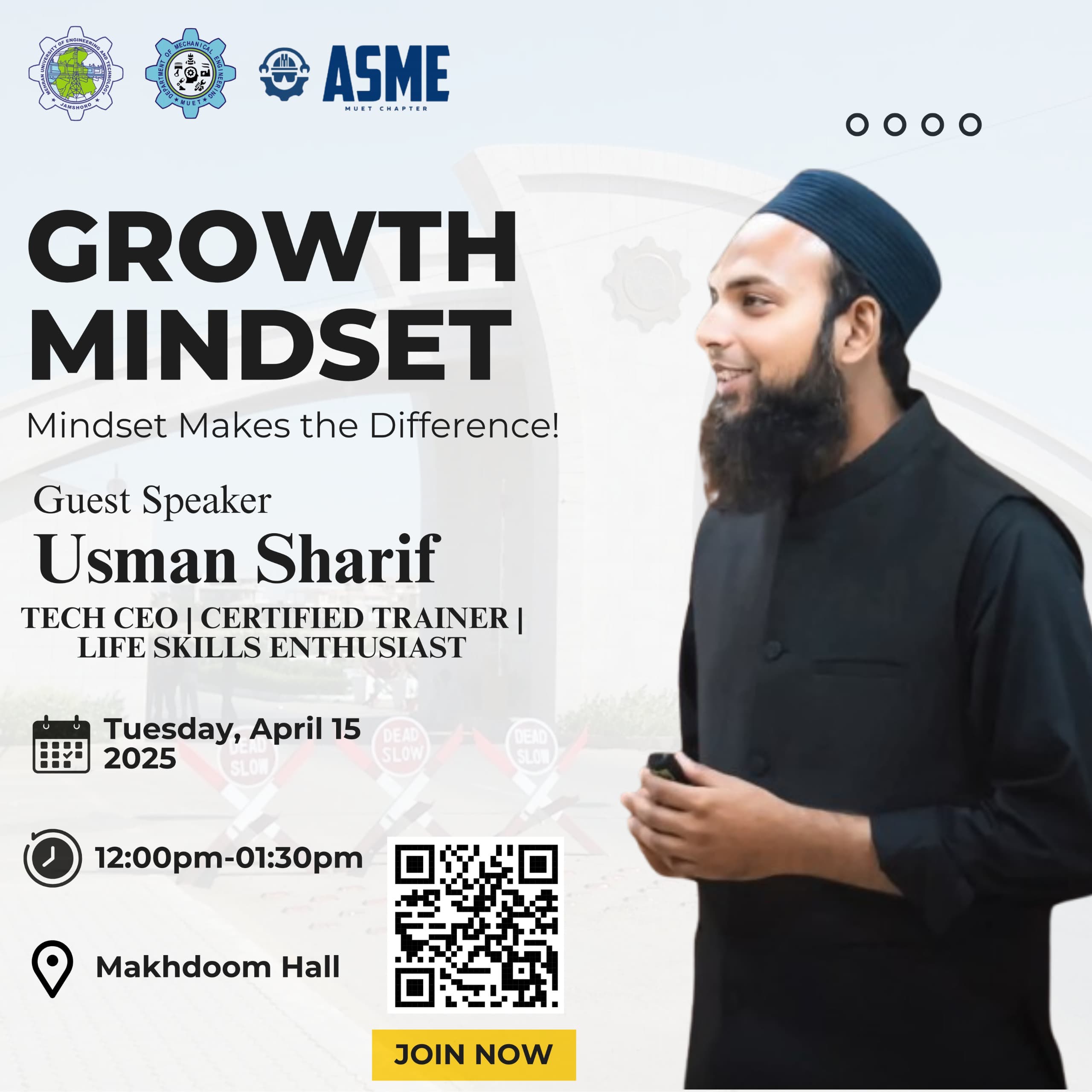 Mindset Growth With Usman Sharif At Muet Jamshoro